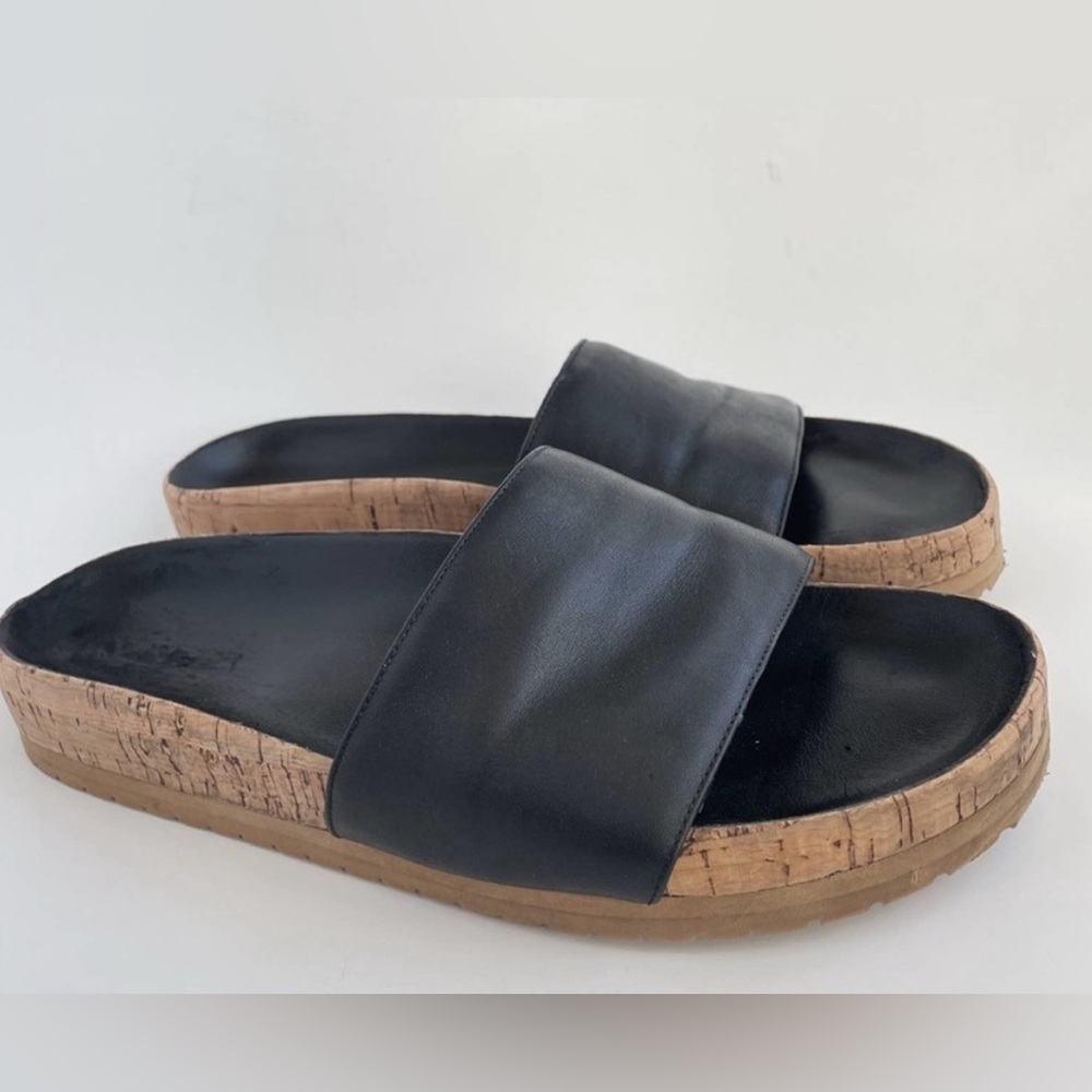 Vince Gavin Leather cork Slides - Picture 2 of 2